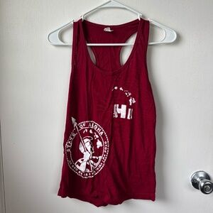 Size XS/small maroon racerback HAWAII tank top